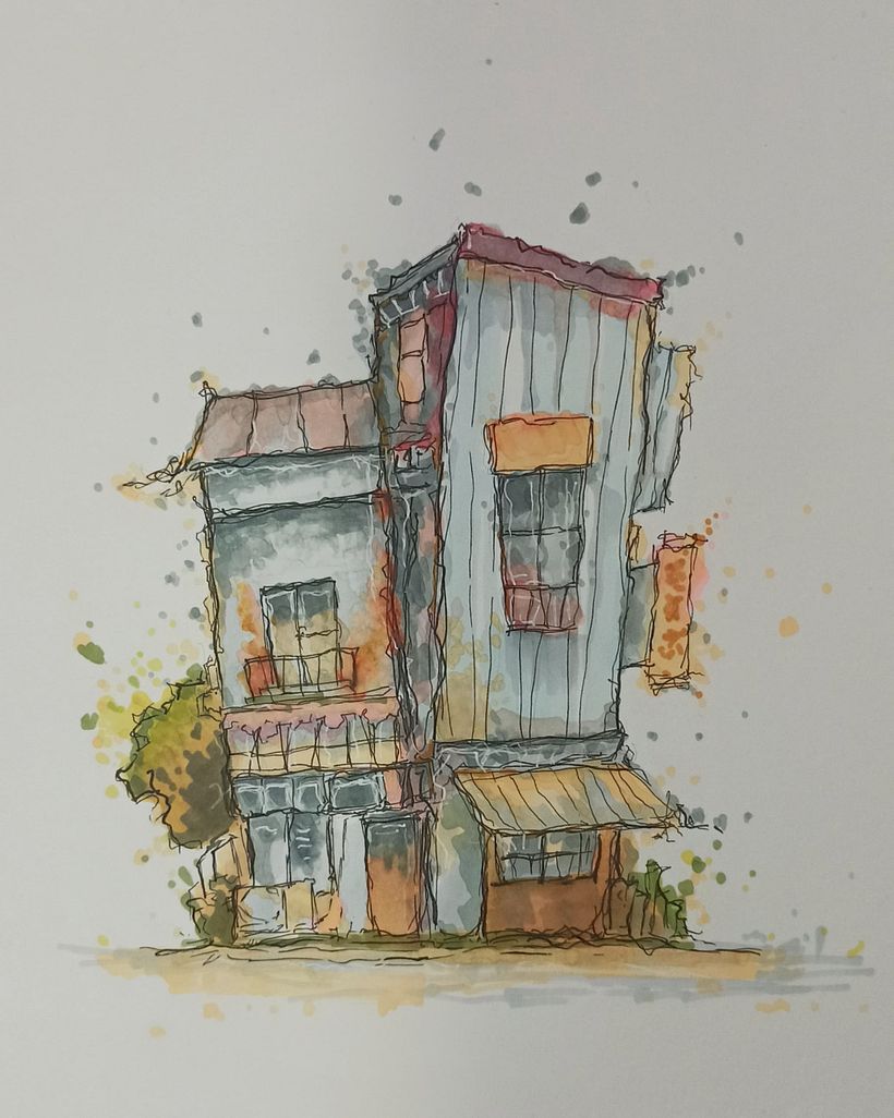 My project for course: Expressive Architectural Sketching with Colored Markers 3