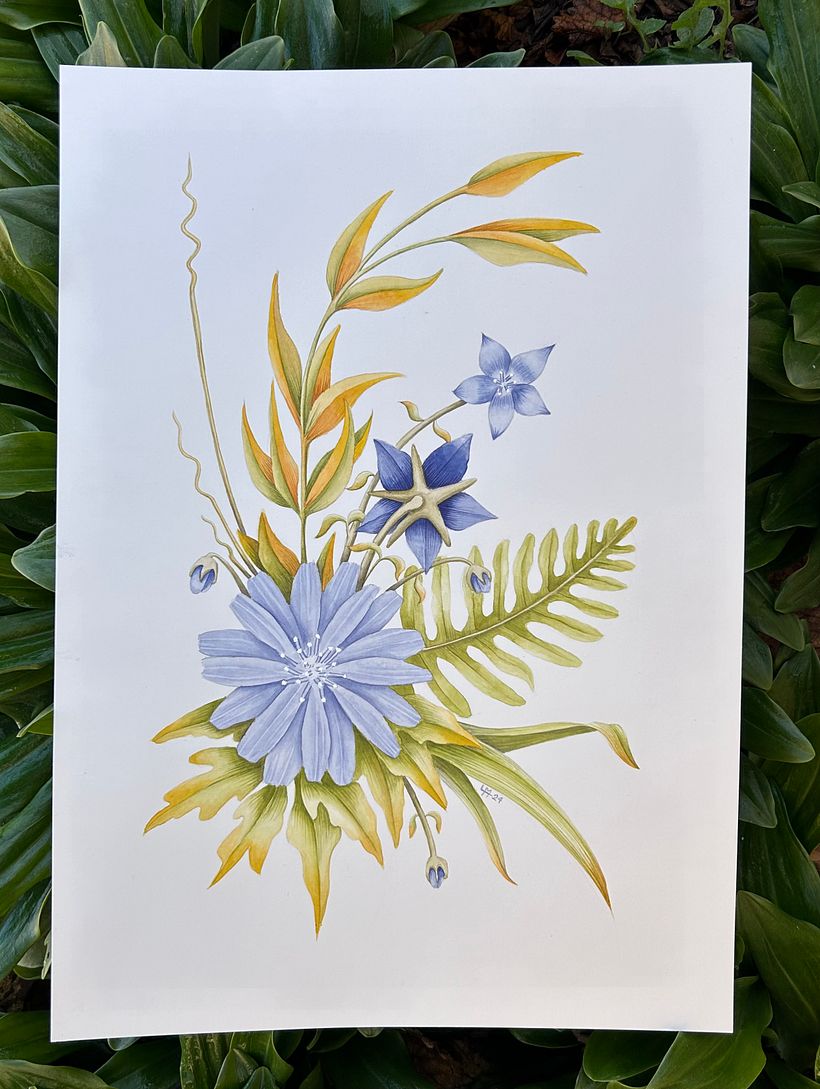 Mi proyecto del curso: Acuarela realista para composiciones botánicas 1