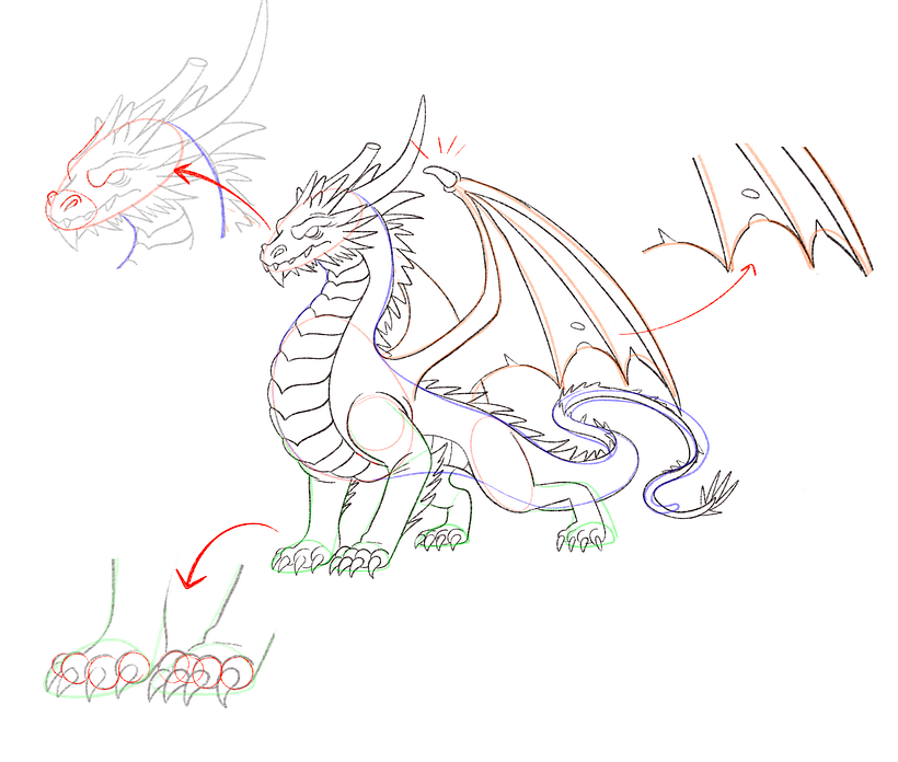Free Download: How to Draw a Dragon 5