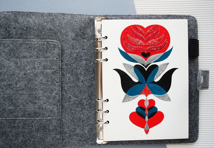 My project for course: Embroidered Notebooks 1