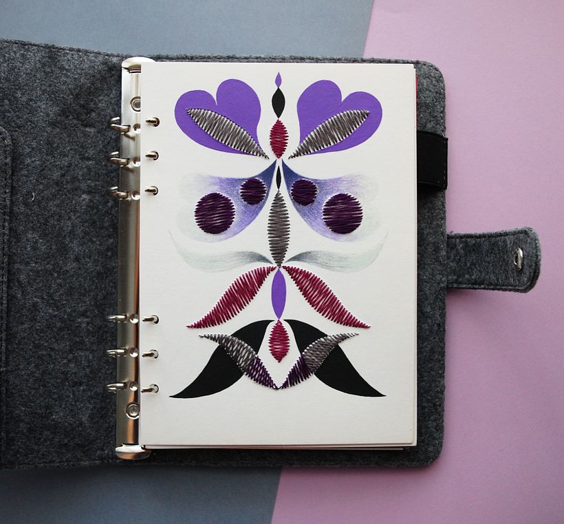 My project for course: Embroidered Notebooks 3