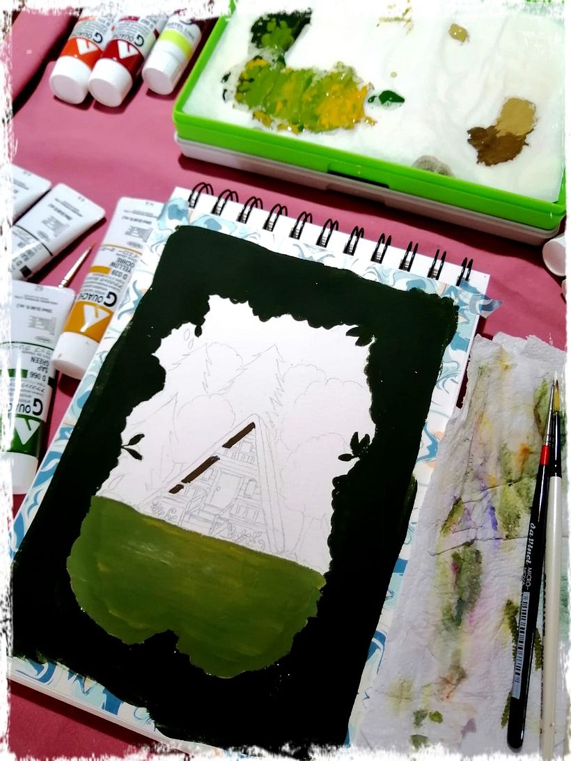 Mi proyecto del curso: Ilustración de un cuaderno de viajes con gouache 4