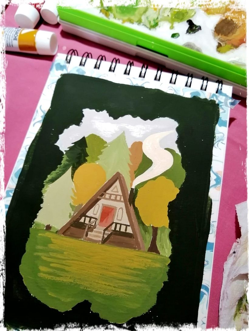 Mi proyecto del curso: Ilustración de un cuaderno de viajes con gouache 8