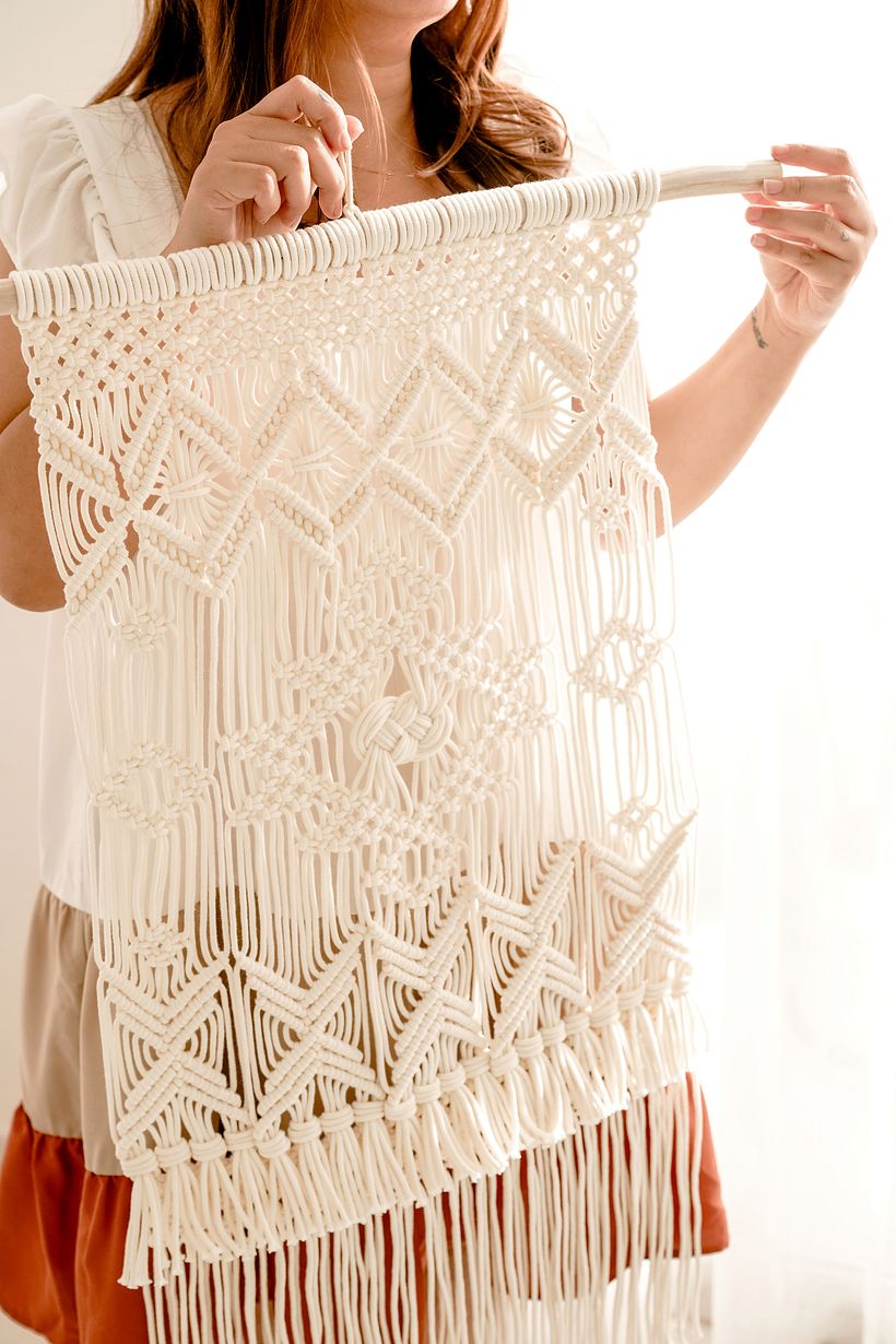 Details of Tayanna Wall Hanging - Macramé: The Power of Knots
