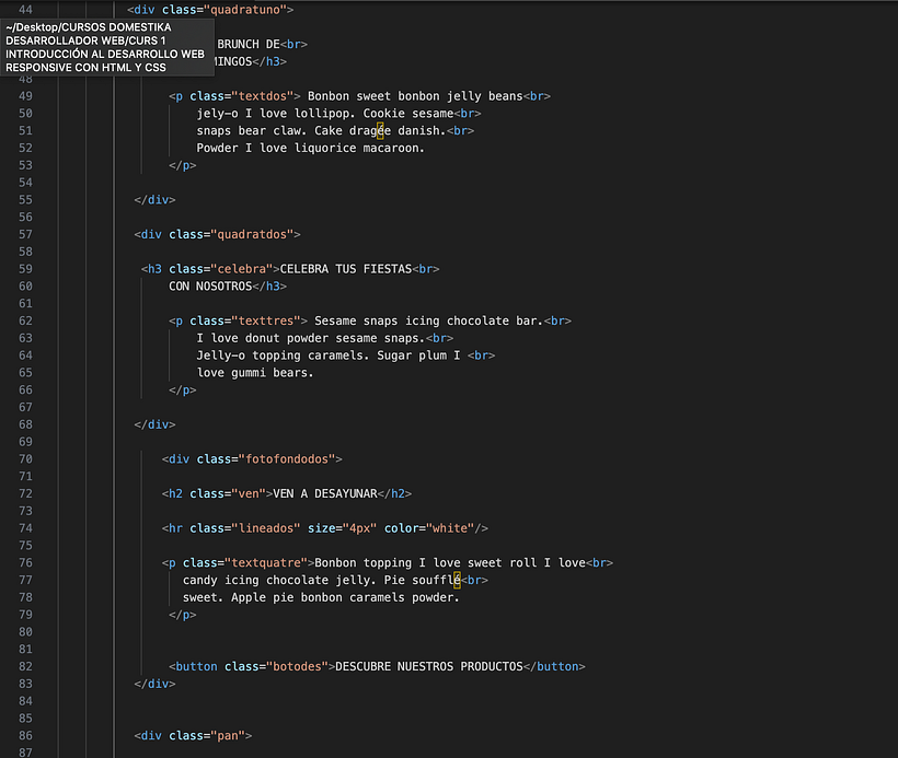 Mi proyecto del curso: Introducción al Desarrollo Web Responsive con HTML y CSS 3