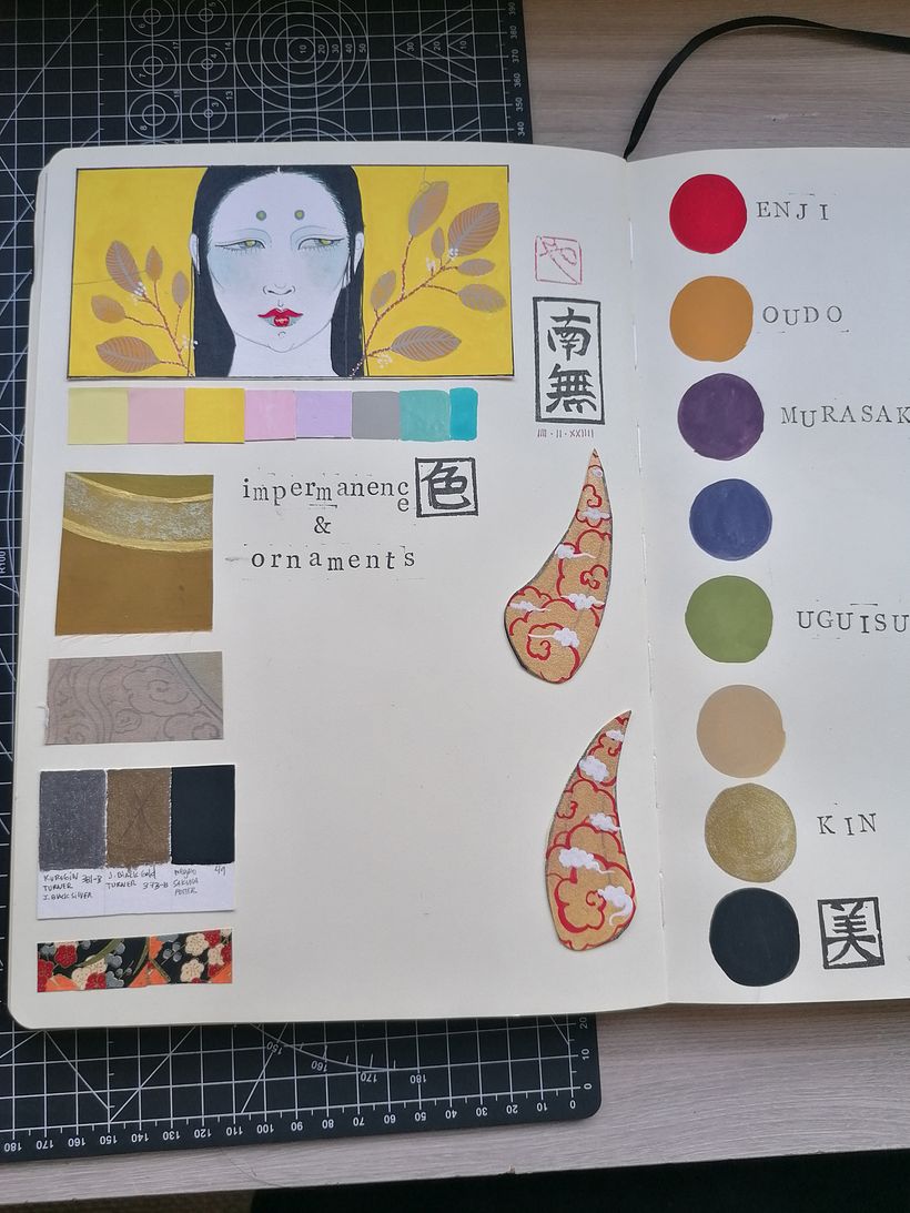 Viaje cromático a Japón (gouache) 2