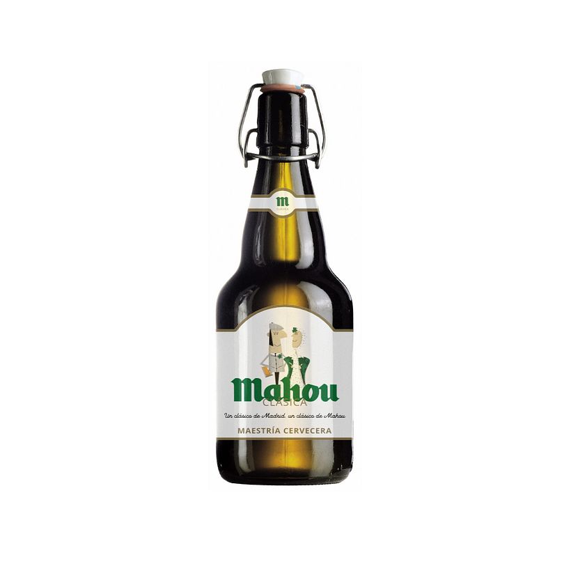 Mockup de Mahou Clásica Ed. limitada San Isidro