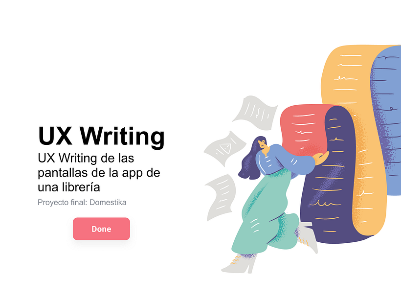 Mi proyecto del curso: Introducción al UX Writing 1