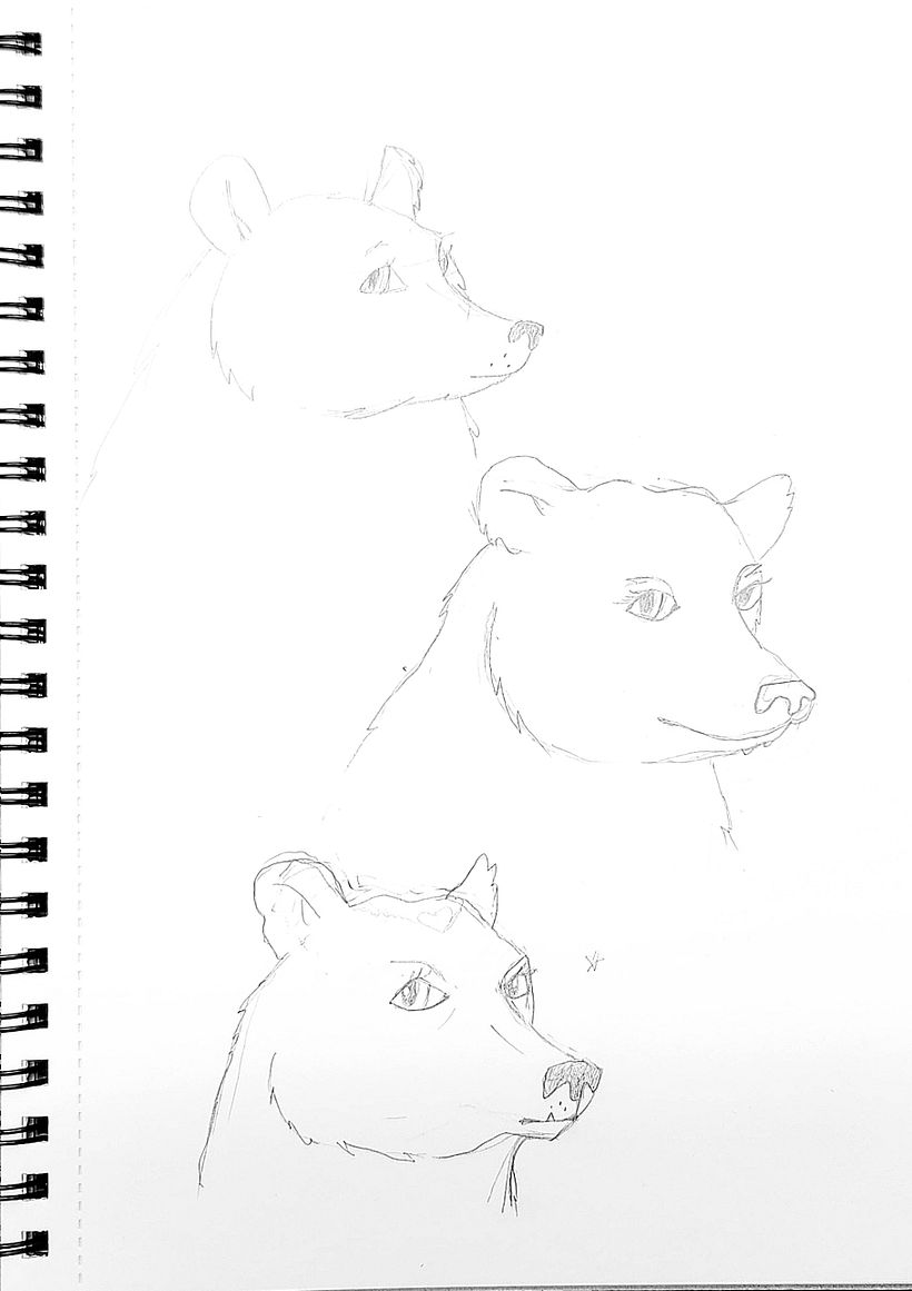 Started practicing heads and expressions