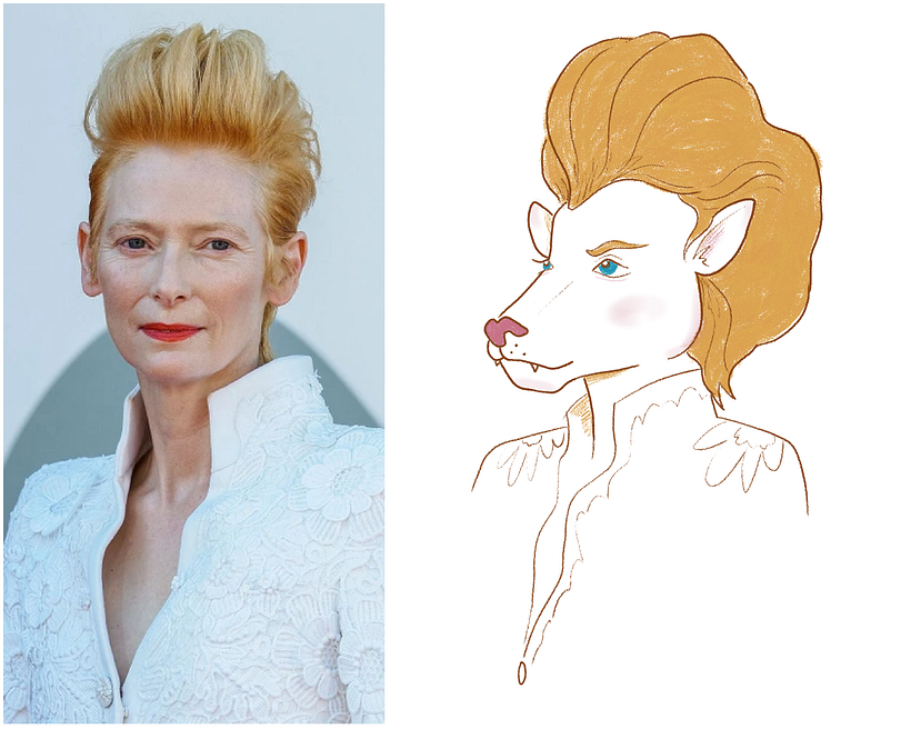 Animalizing People 2: Tilda Swinton as a Lion