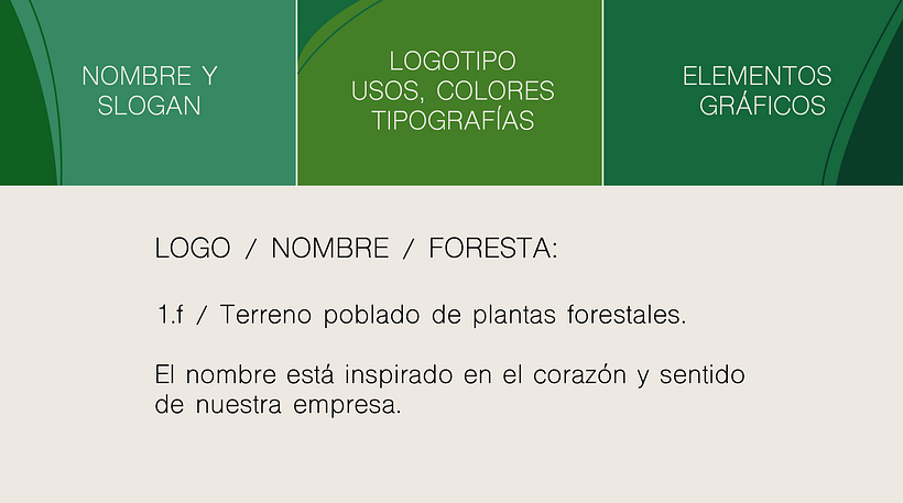 FORESTA. Naming/Branding/Libro de marca 2