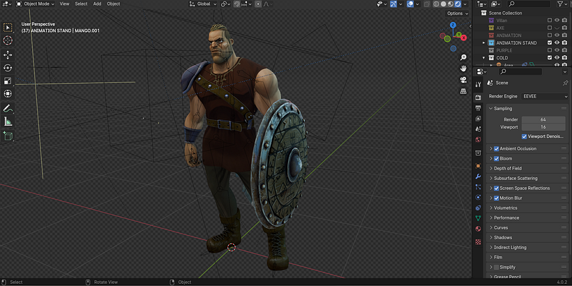Captura de tela do Blender