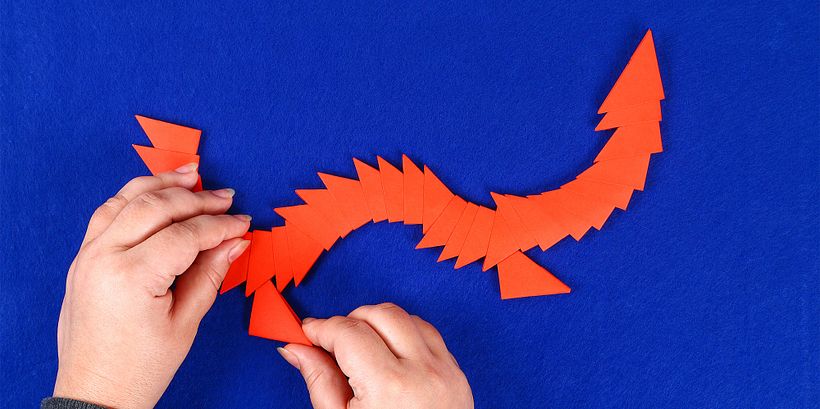 Cómo hacer un dragón de papel para celebrar el Año Nuevo chino 11