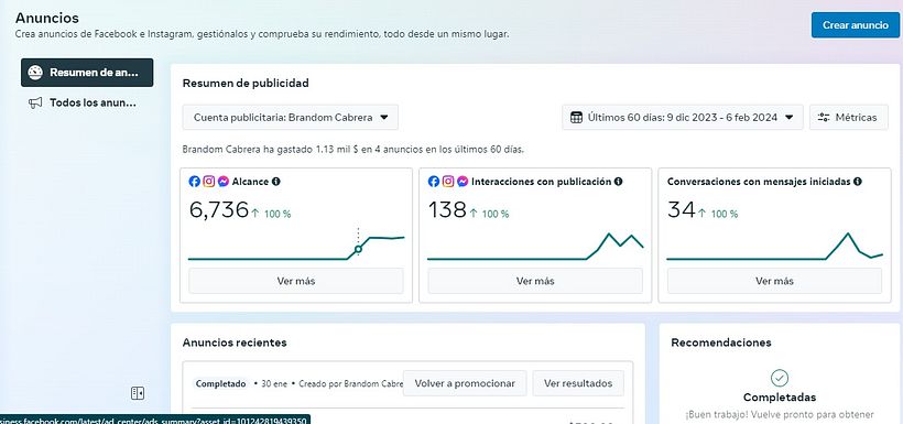Mi proyecto del curso: Google Ads y Facebook Ads desde cero Credirap 2