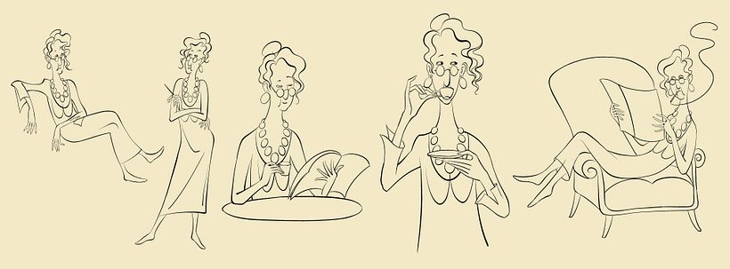 Developing poses.