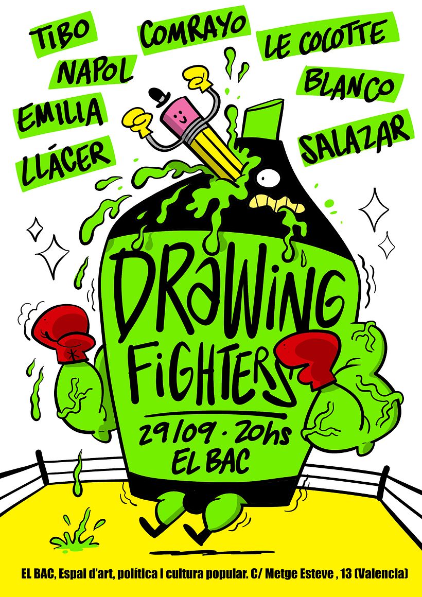 Selección carteles eventos "Drawing Fighters" 3
