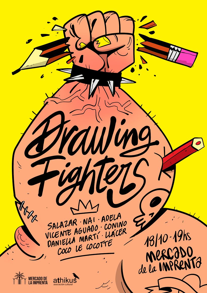 Selección carteles eventos "Drawing Fighters" 5