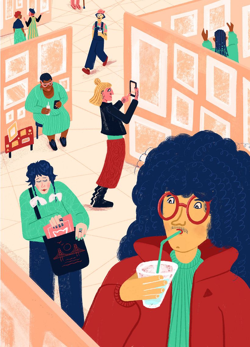 Final illustration in Procreate