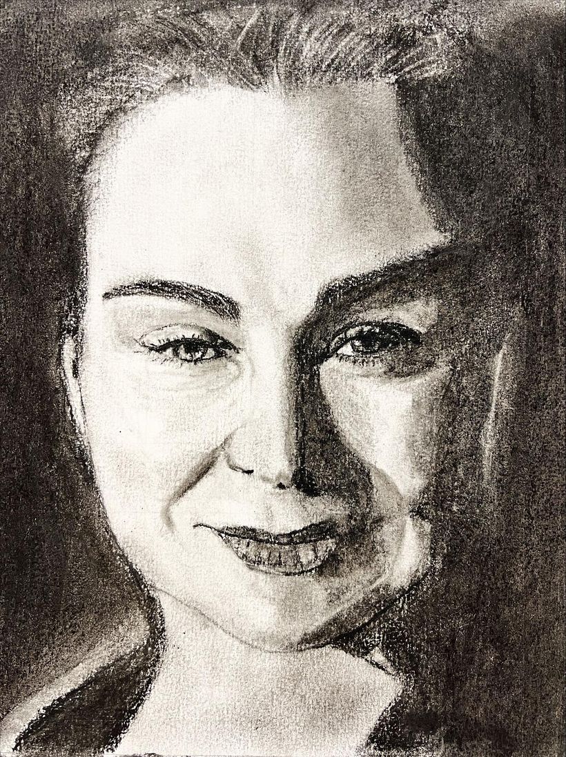 My self portrait in pencil and charcoal 