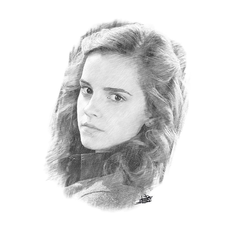 Vista 3/4 personaje Hermione Granger