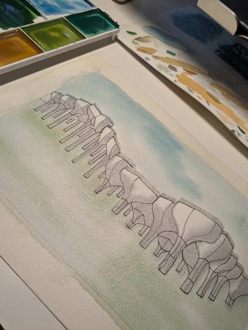 My project for course: Architectural Sketching with Watercolor and Ink 6