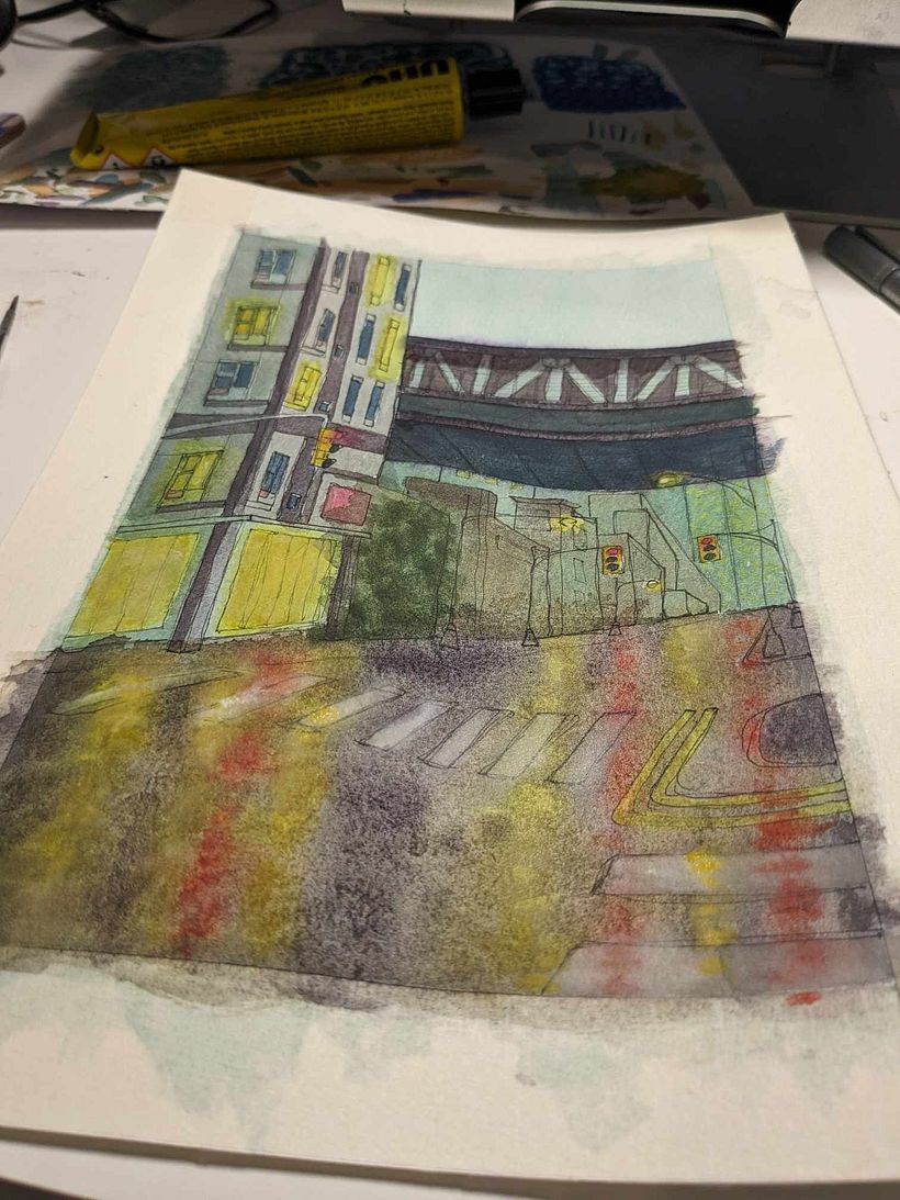 My project for course: Architectural Sketching with Watercolor and Ink 8