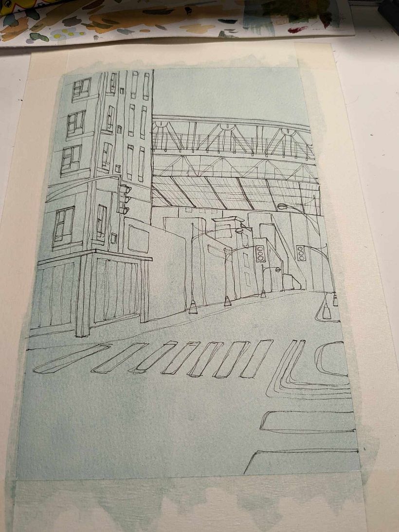 My project for course: Architectural Sketching with Watercolor and Ink 10