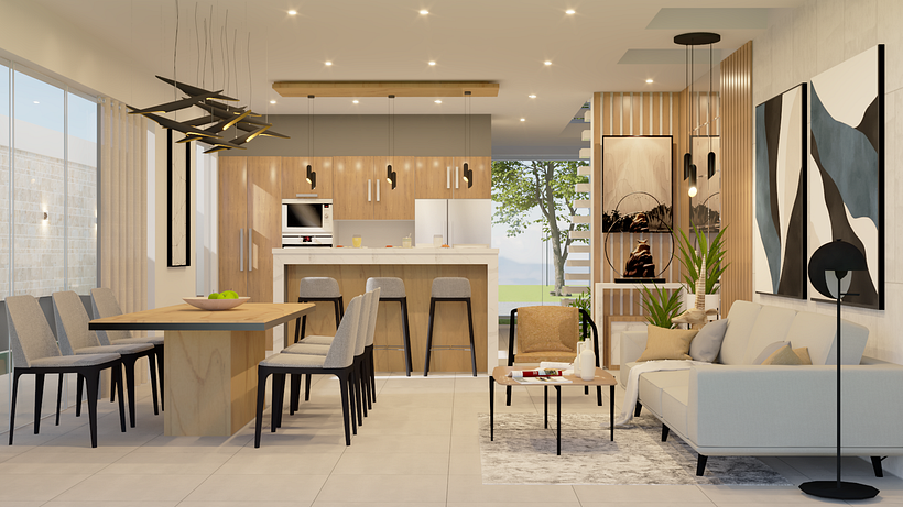Mi proyecto del curso: Render de interiores con SketchUp y V-Ray Next 6