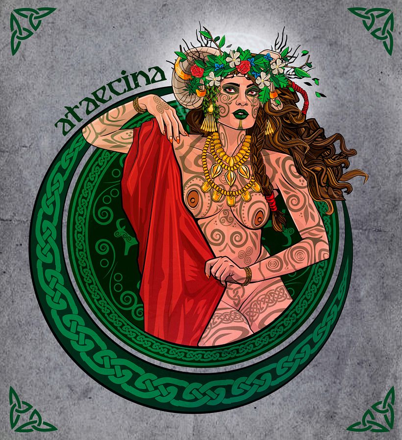 La Diosa Ataecina o Atargina se empieza a vestir ya que llega el invierno.