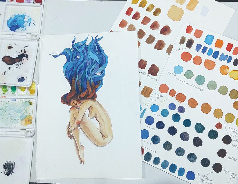 ilustra e estudo de cores