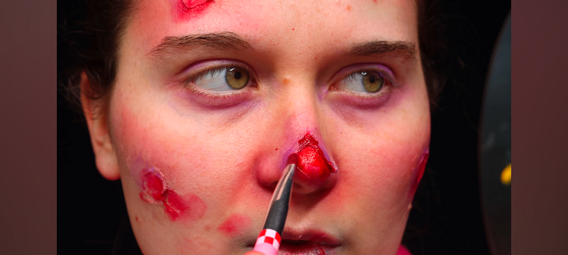 Adding a brighter red and blending in purple.