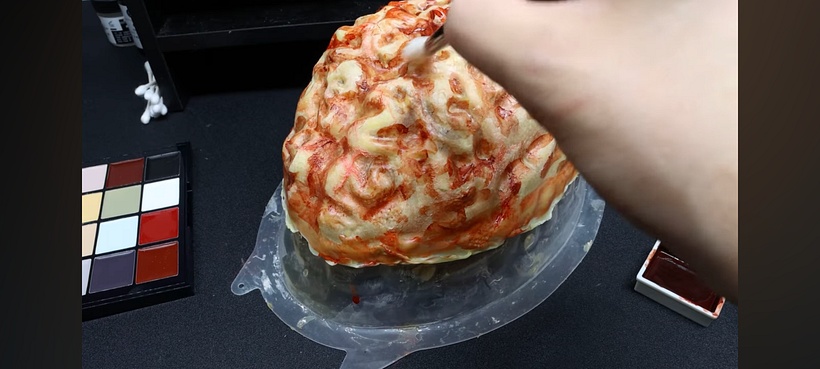 Adding some reds and fake blood.