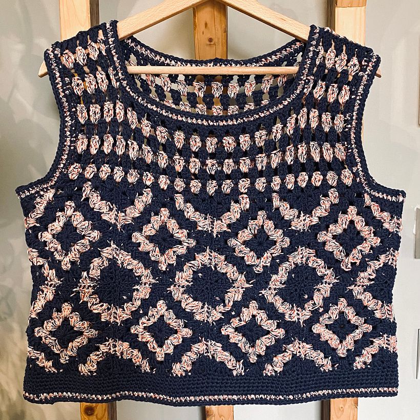 Meu projeto do curso: Crochê: técnicas avançadas para roupas coloridas 1