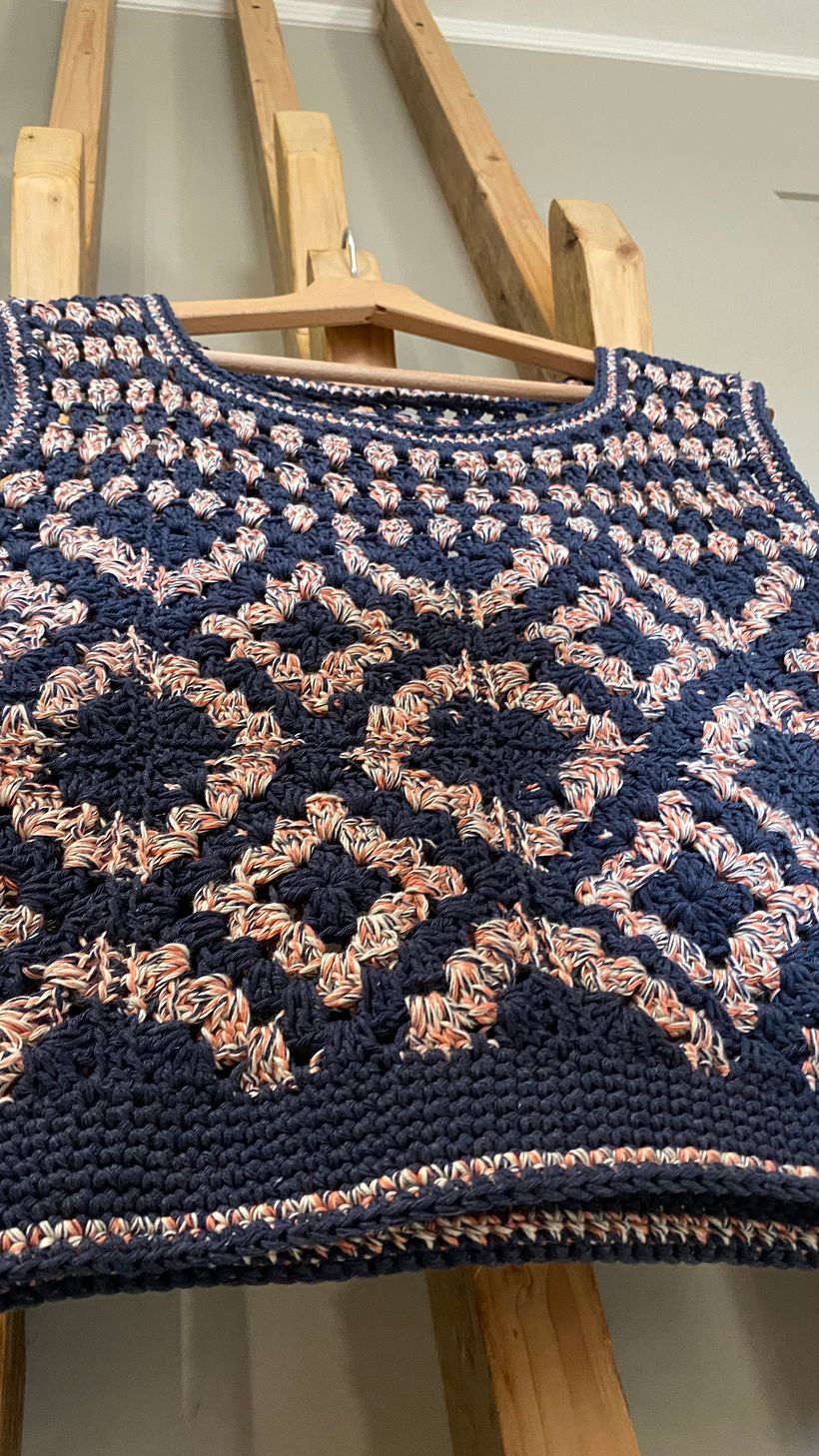 Meu projeto do curso: Crochê: técnicas avançadas para roupas coloridas 2