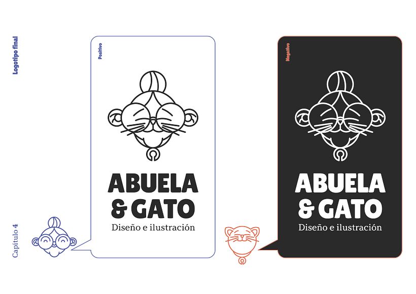Mi proyecto del curso: Creación de un logotipo original desde cero (Abuela & Gato) 6
