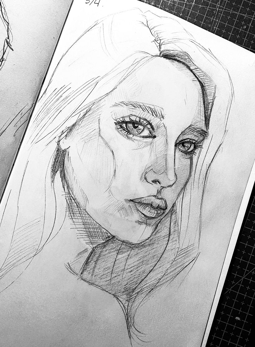 My project for course: Portrait Sketchbooking: Explore the Human Face 1