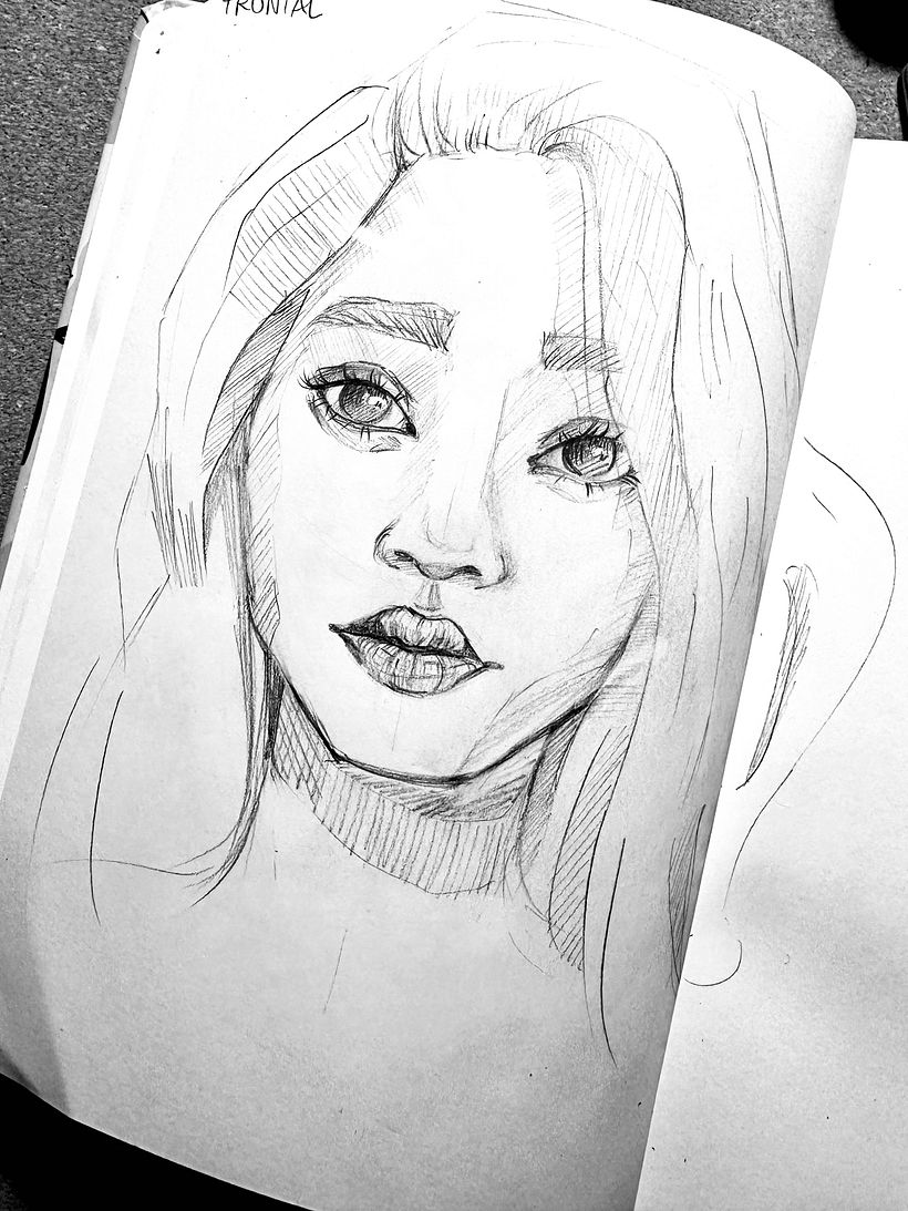 My project for course: Portrait Sketchbooking: Explore the Human Face 2