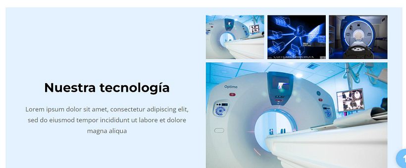 uso de diferentes bloques y opciones para agrupar imagenes y texto