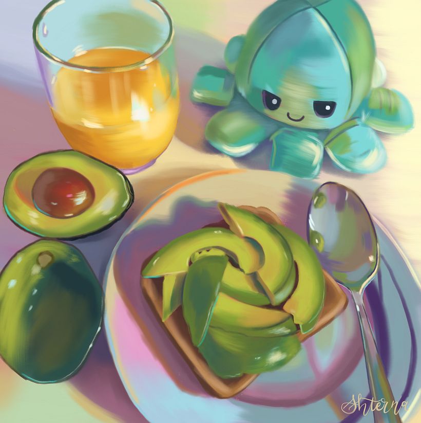 Took a long time (7 hrs!) but it was quite enjoyable and satisfying. Made digitally on procreate