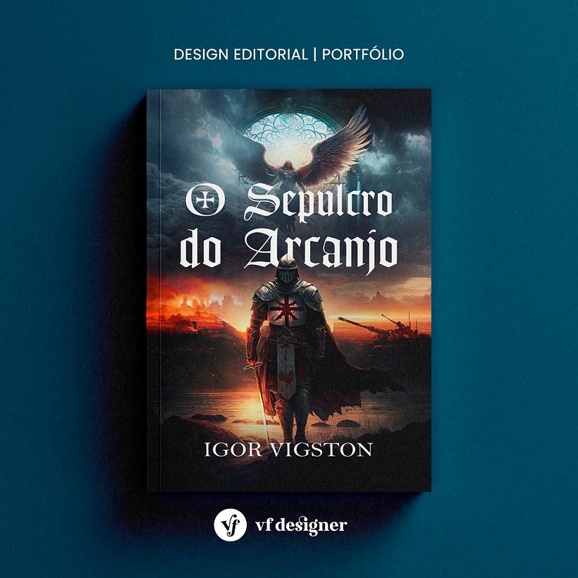 Projeto gráfico do livro "O Sepulcro do Arcanjo" de Igor Vigston 3