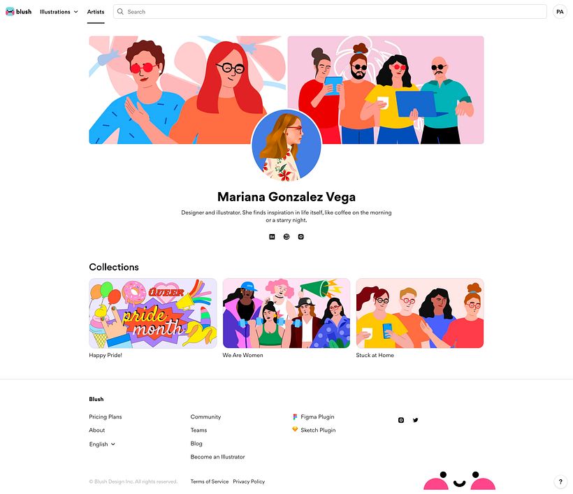 Blush por Pablo Stanley @pablostanley