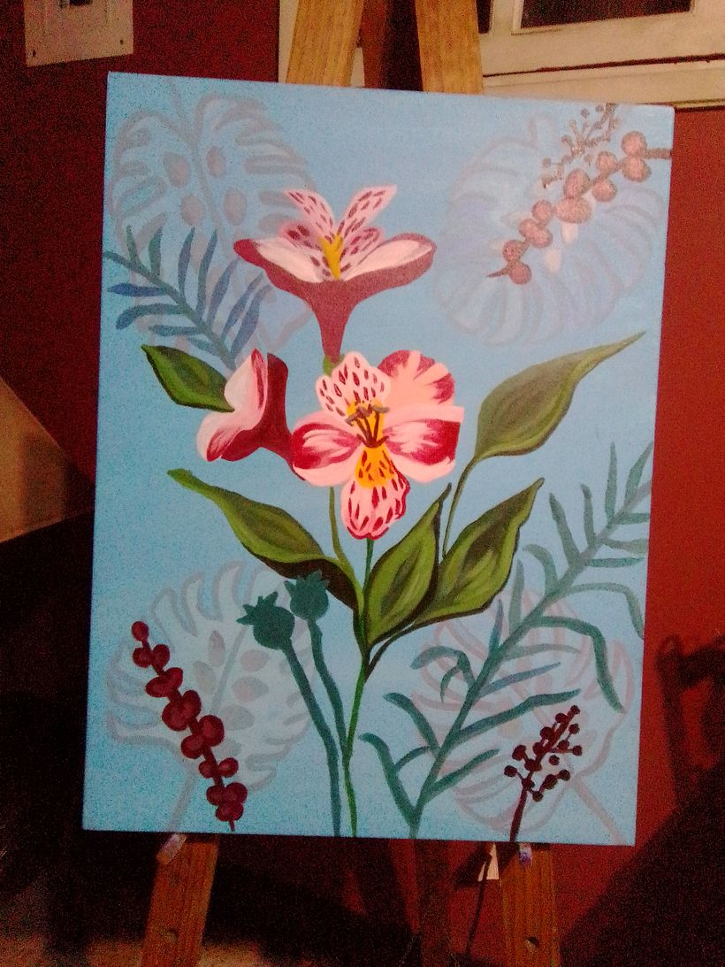 Montzera con flores 3