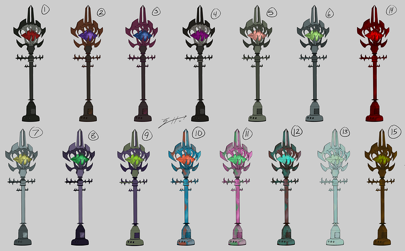 Color tests close up