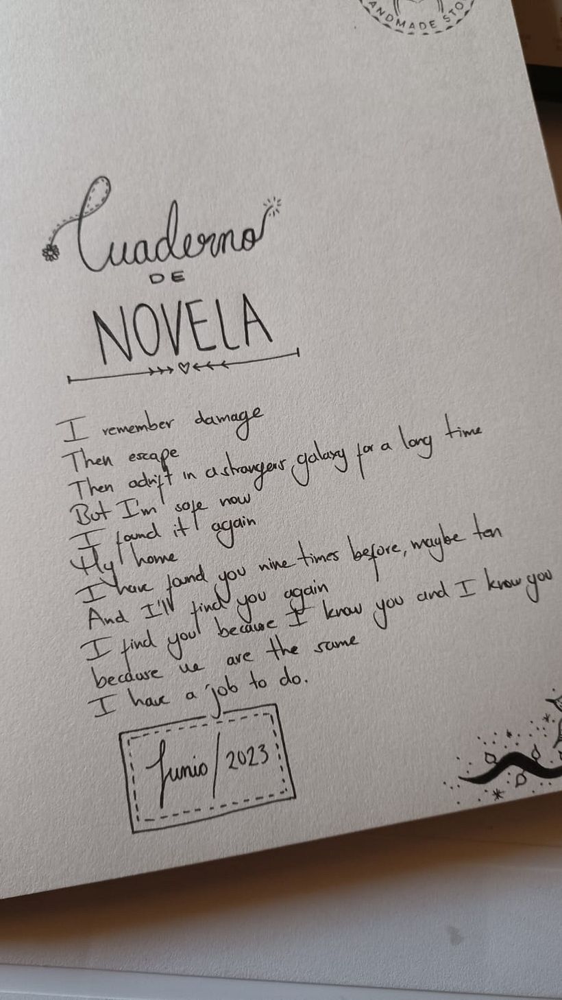 La frase es sobre mi serie favorita, me ayuda a recordar la motivación que hizo que la idea de esta novela se gestara.