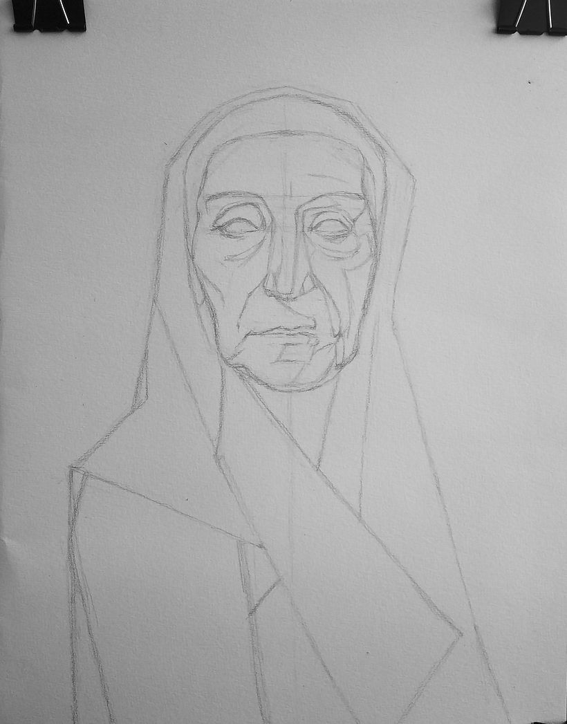 Encaje y boceto / Lace and sketch