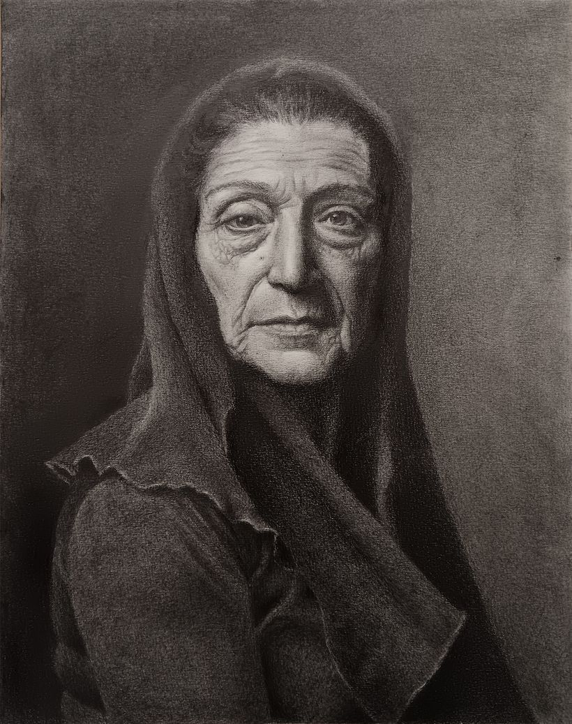 Mi proyecto del curso: Retrato realista con lápiz de grafito 8