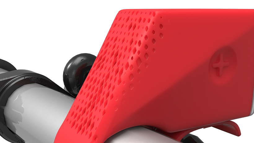 My project for course: Modeling 3D Patterns with Rhino Grasshopper-Bike Light with a Speaker Function 2
