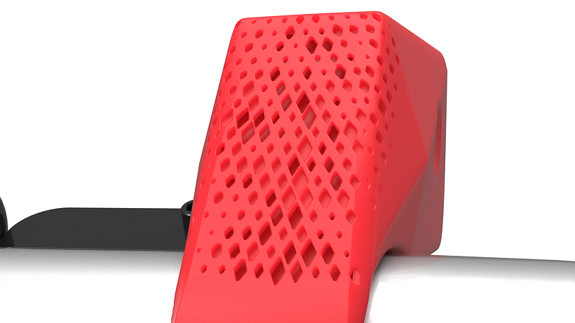 My project for course: Modeling 3D Patterns with Rhino Grasshopper-Bike Light with a Speaker Function 2
