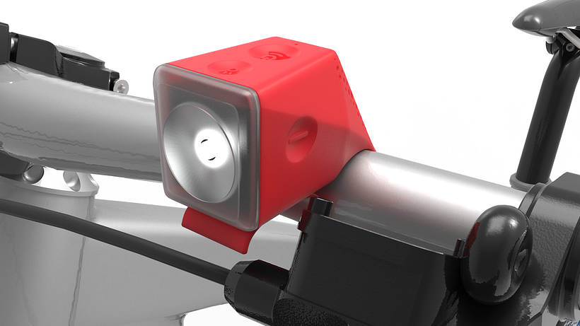 My project for course: Modeling 3D Patterns with Rhino Grasshopper-Bike Light with a Speaker Function 4