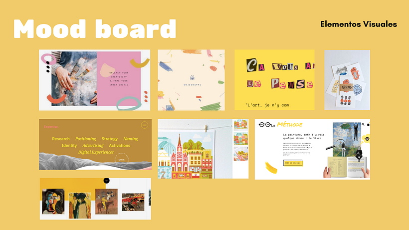 Moodboard Elementos visuales
